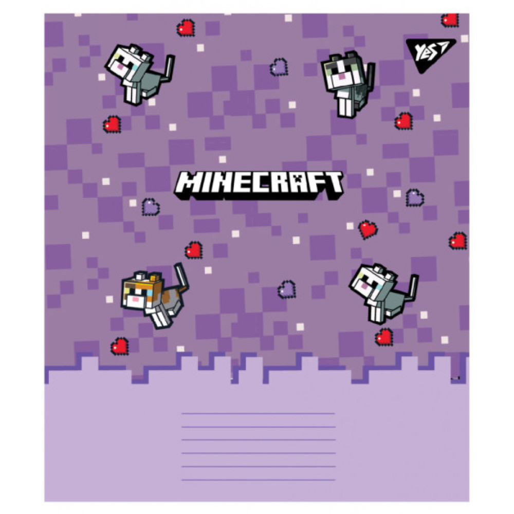 Зошит Yes Minecraft Spring А5 24 аркушів клітинка (767595)