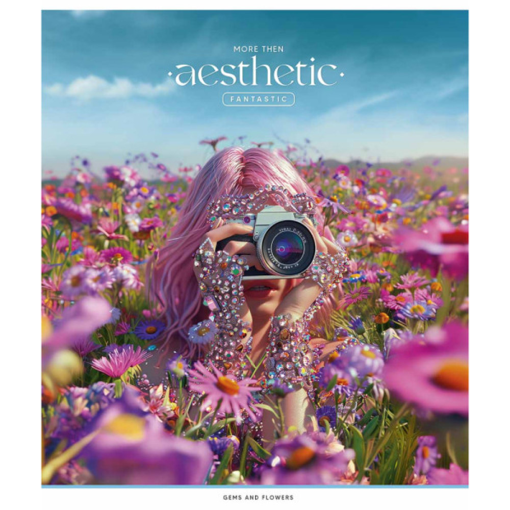 Зошит Школярик Aestetic life 48 аркушів клітинка (048-3470K)