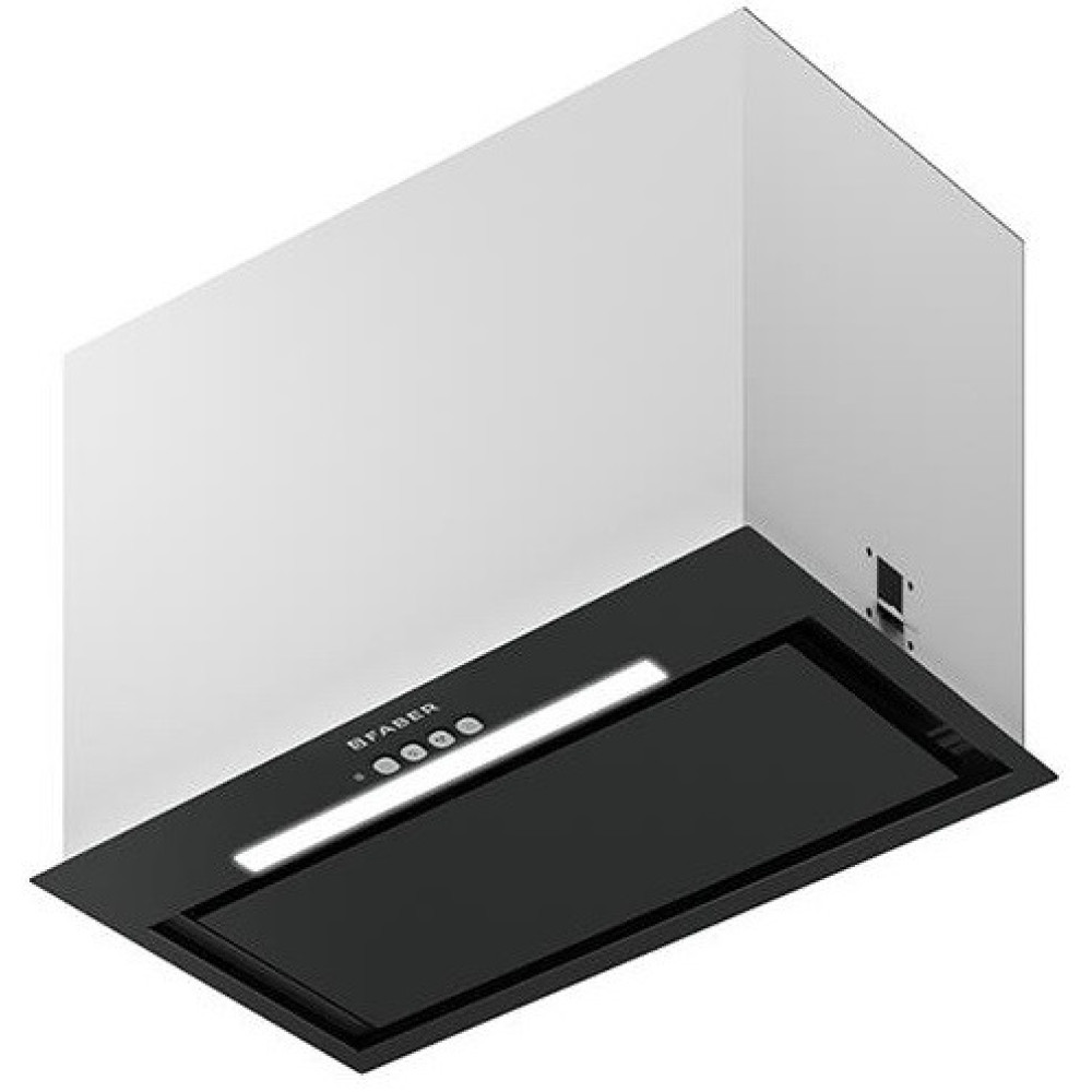 Витяжка Faber вбудована, 52см, 1035м.куб/год, Inka Lux Evo Bk Matt A52, чорний матовий