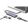 Концентратор Ugreen USB-C 4-in-1 3xUSB 3.0 + HDMI CM500 gray (50629)