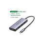 Концентратор Ugreen USB-C 4-in-1 3xUSB 3.0 + HDMI CM500 gray (50629)