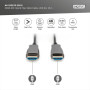 Кабель мультимедійний HDMI M to HDMI M 15m 4K AOC hybrid-fiber black Digitus (AK-330125-150-S)