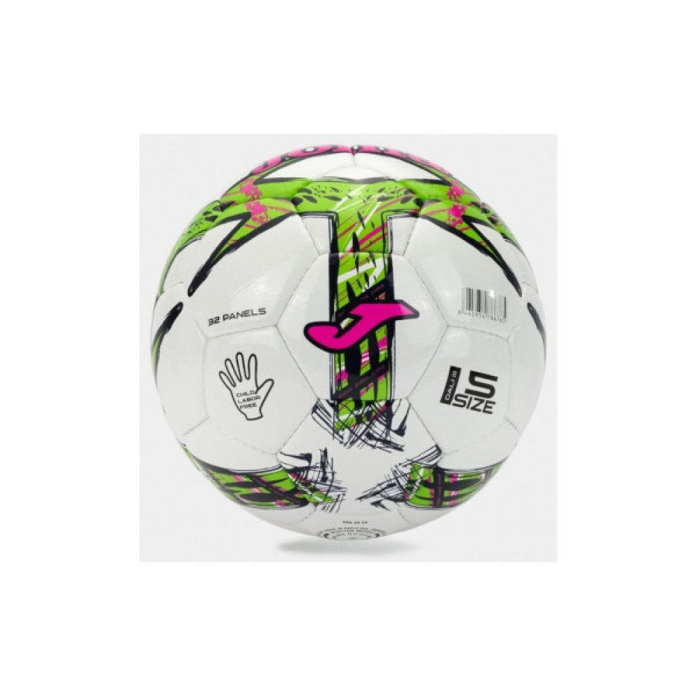 М'яч футбольний Joma Dal III (401412.334) Уні 4 Зелено-рожевий (8445954786792)