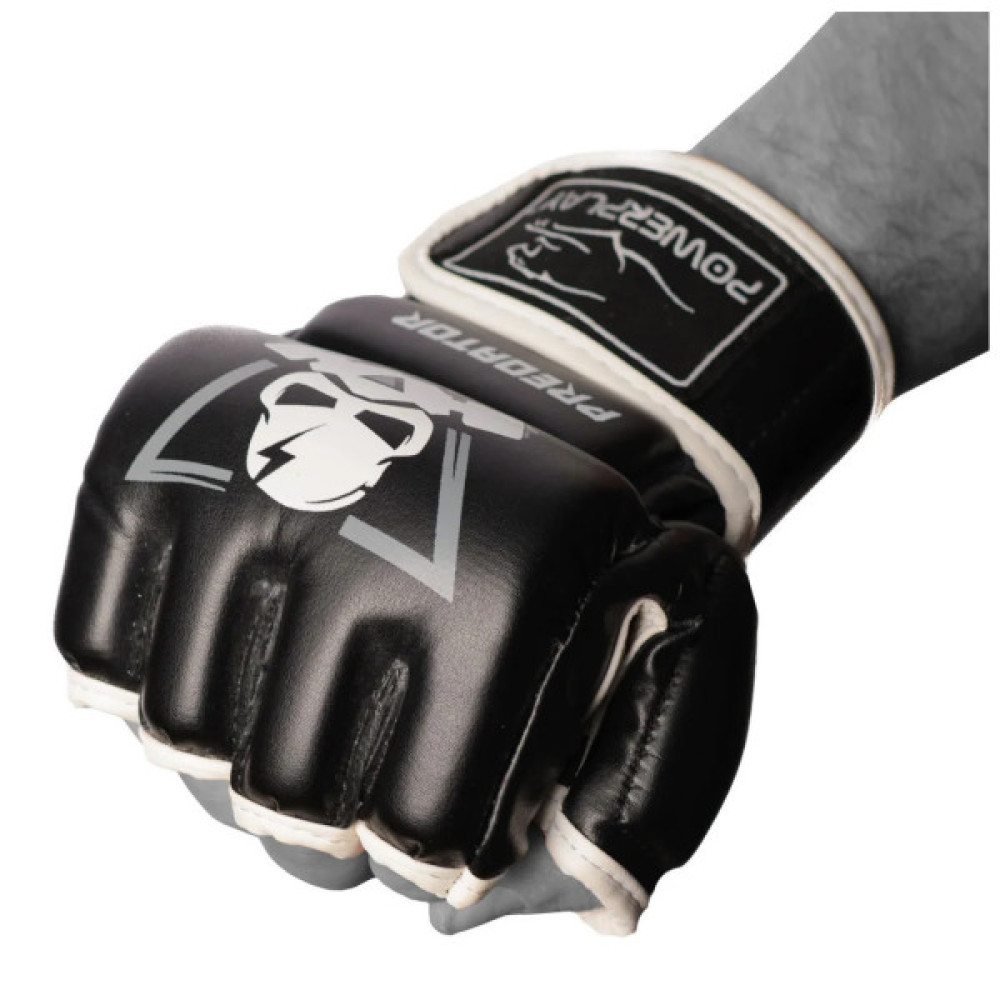 Рукавички для MMA PowerPlay 3056 А XL Black/White (PP_3056A_XL_Black)