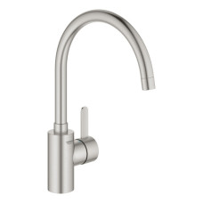 Змішувач для кухні Grohe Via Cosmo, довж.виливу - 224мм, поворотний, 1важіль, супер сталь