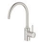 Змішувач для кухні Grohe Via Cosmo, довж.виливу - 224мм, поворотний, 1важіль, супер сталь