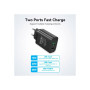 Зарядний пристрій Vention 2xUSB 38W (USB-C+USB-A) PD+QC3.0 black (FBIB0-EU) Зарядний пристрій Vention 2xUSB 38W (USB-C+USB-A) PD+QC3.0 black (FBIB0-EU)