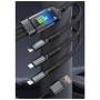 Дата кабель USB 2.0 AM to Lightning + Micro 5P + USB-C 1.2m 100W nylon black XoKo (SC-3100) Дата кабель USB 2.0 AM to Lightning + Micro 5P + USB-C 1.2m 100W nylon black XoKo (SC-3100)