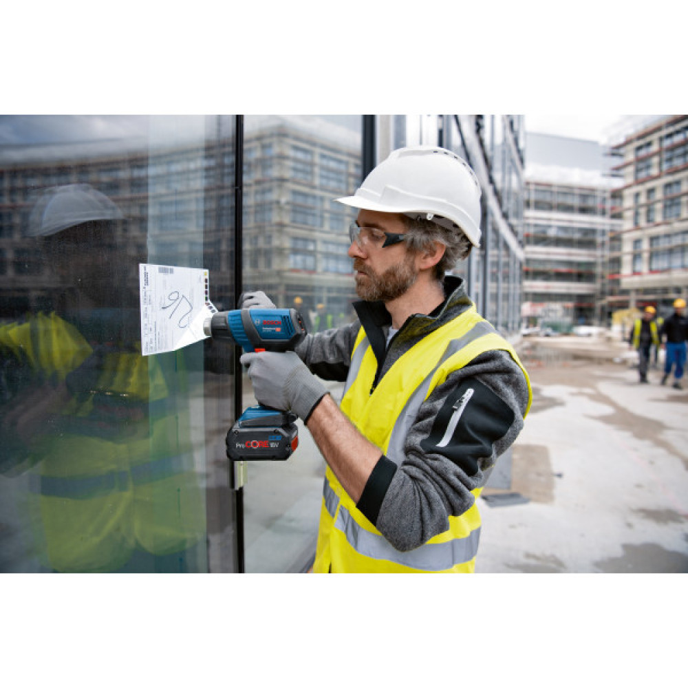 Фен будівельний акумуляторний Bosch Professional GHG 18V-50 18В 300/500°C 175 л/хв 0.59кг без АКБ та ЗП