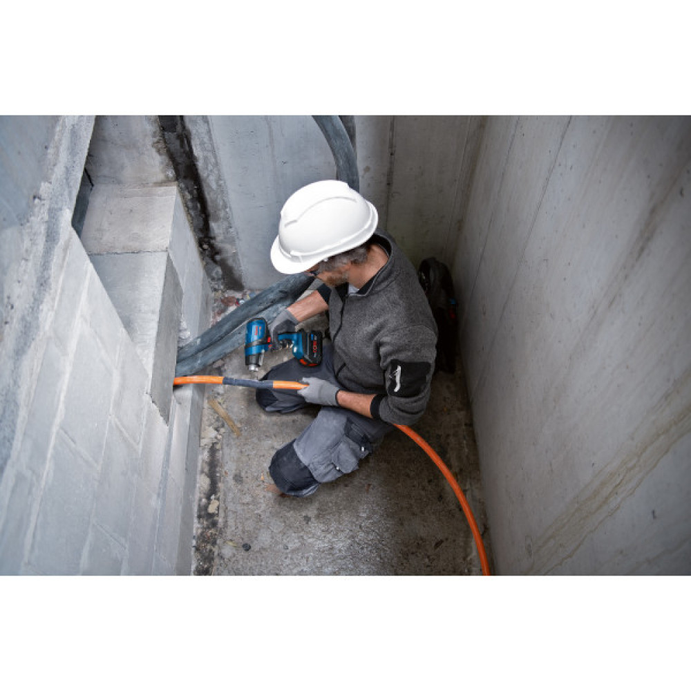 Фен будівельний акумуляторний Bosch Professional GHG 18V-50 18В 300/500°C 175 л/хв 0.59кг без АКБ та ЗП