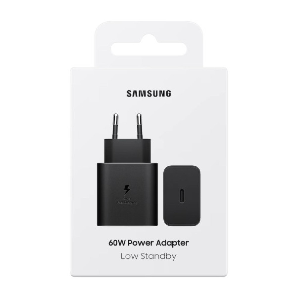 Зарядний пристрій Samsung USB-C PD60W PPS black (EP-T6010NBEGWW)