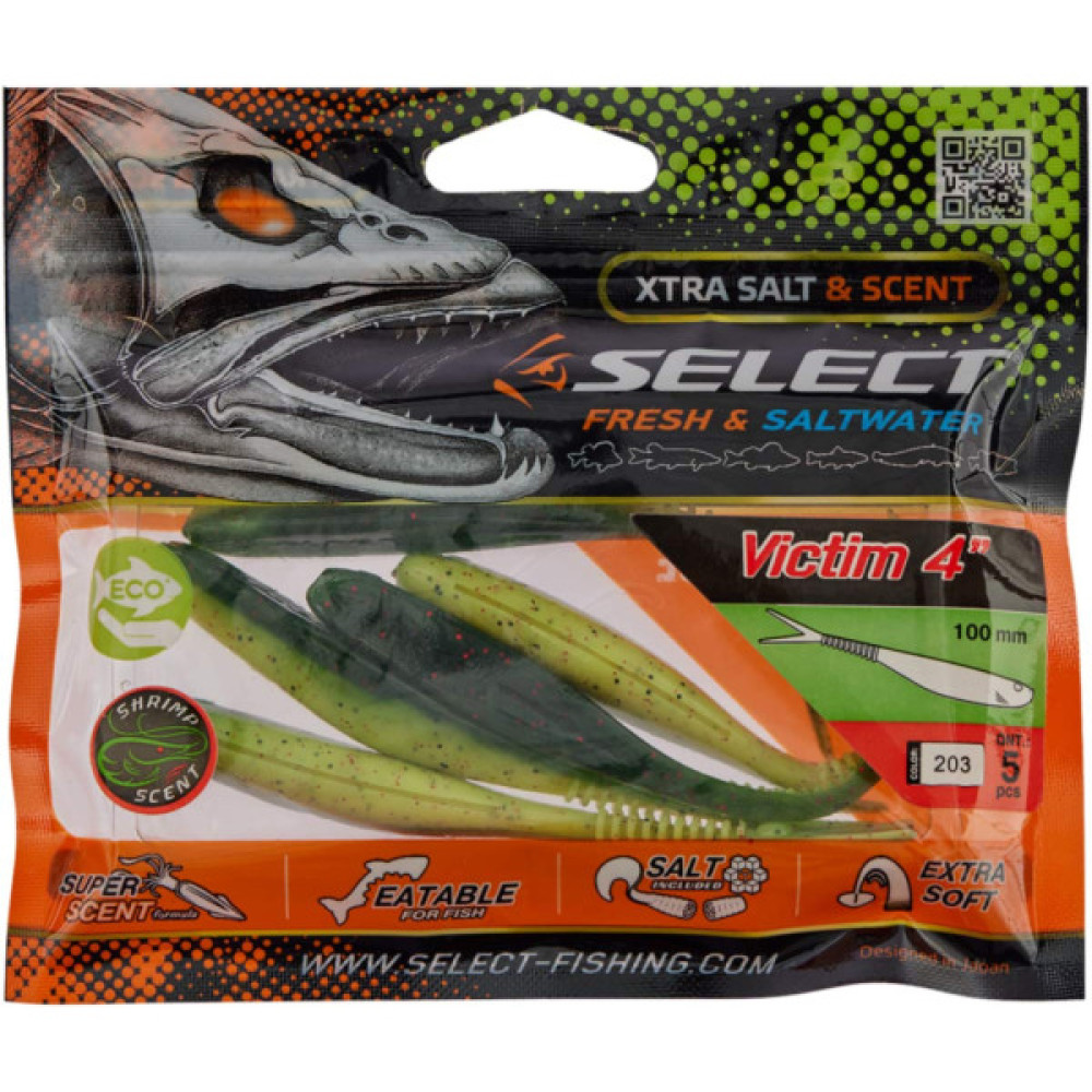 Силікон рибальський Select Victim V-Tail 4" 203 (5 шт/уп) (1870.74.39)