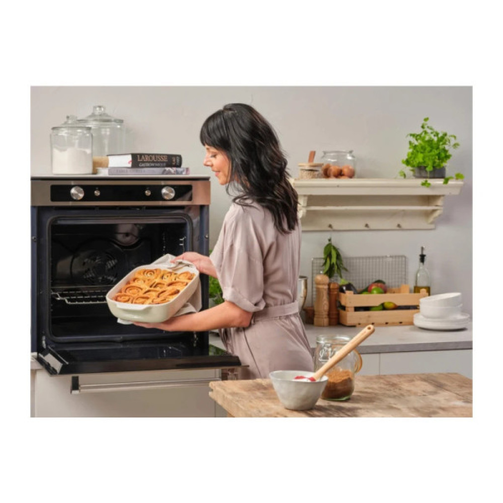 Форма для випікання KitchenAid з кришкою керамогранітна 3,8 л Кремова (CC006109-001)