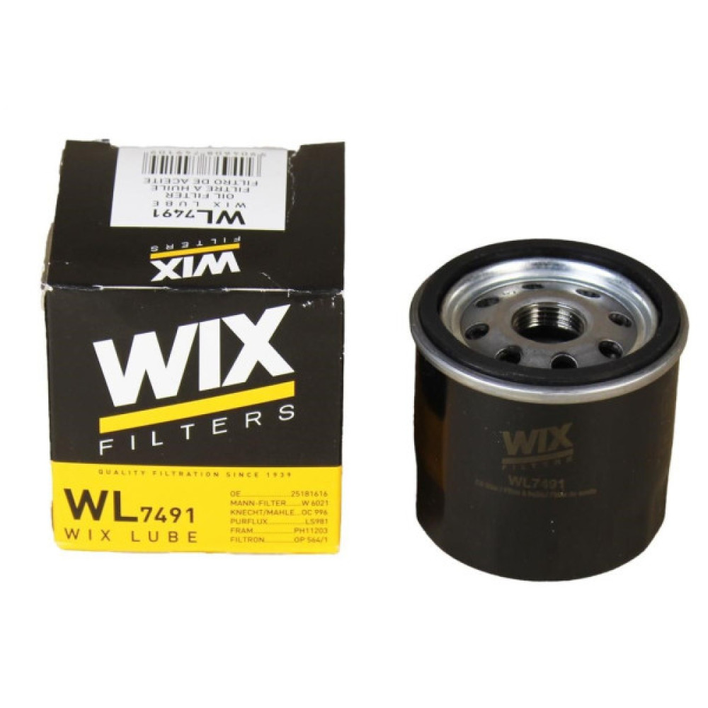 Фільтр масляний Wixfiltron WL7491 Фільтр масляний Wixfiltron WL7491