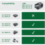 Акумулятор Bosch PBA, 18В, 4А·год, 0.7кг