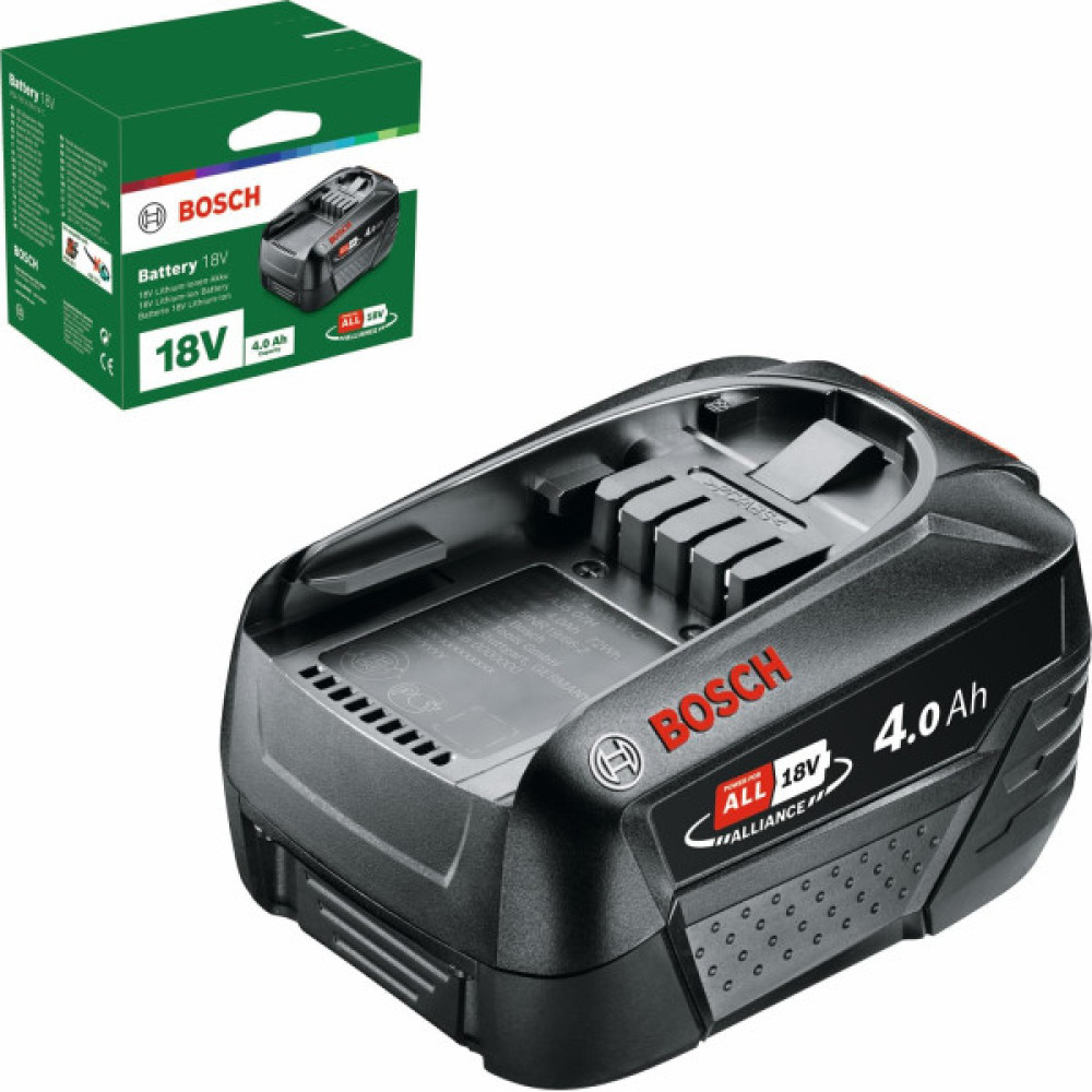 Акумулятор Bosch PBA, 18В, 4А·год, 0.7кг