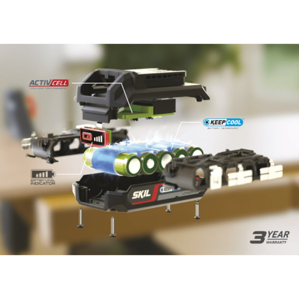 Набір акумулятора та зарядного пристрою SKIL 3111 AA 20В ЗП 6А 1х4А·год 1.46кг