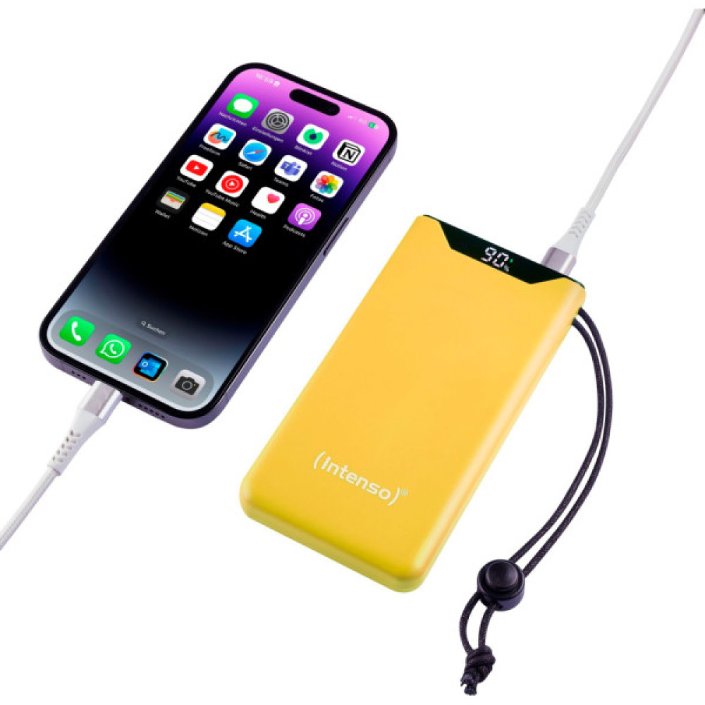 Батарея універсальна Intenso F10000 10000mAh QC/3.0 yellow (7332039)