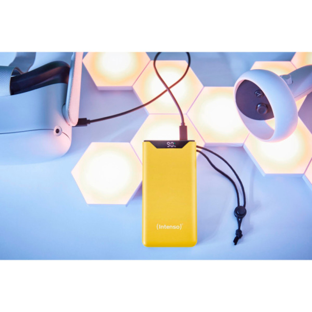 Батарея універсальна Intenso F10000 10000mAh QC/3.0 yellow (7332039)