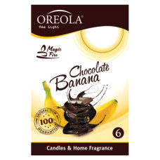 Ароматична свічка Oreola Банан і шоколад 6 шт (5908252829217)