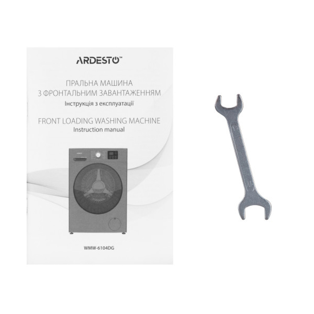 Пральна машина ARDESTO фронтальна Black Mars, 6кг, 1200, А+++, 46.5см, дисплей, інвертор, сірий