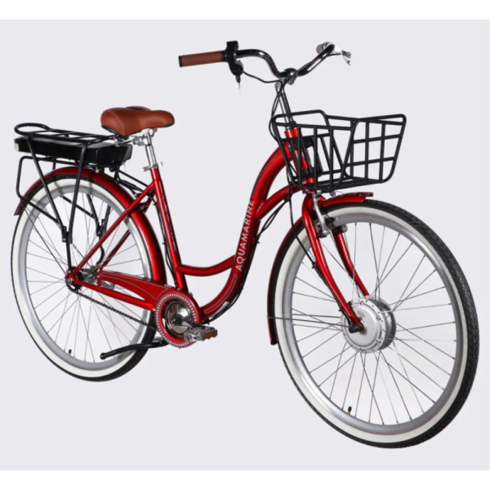 Електровелосипед Dorozhnik 28" eAQUAMARINE BH рама-19" 36B 13А*г 500Вт 2026 бордовий (ELB-D-28-134)