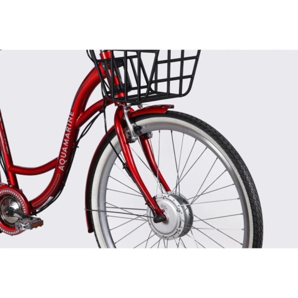 Електровелосипед Dorozhnik 28" eAQUAMARINE BH рама-19" 36B 13А*г 500Вт 2026 бордовий (ELB-D-28-134)