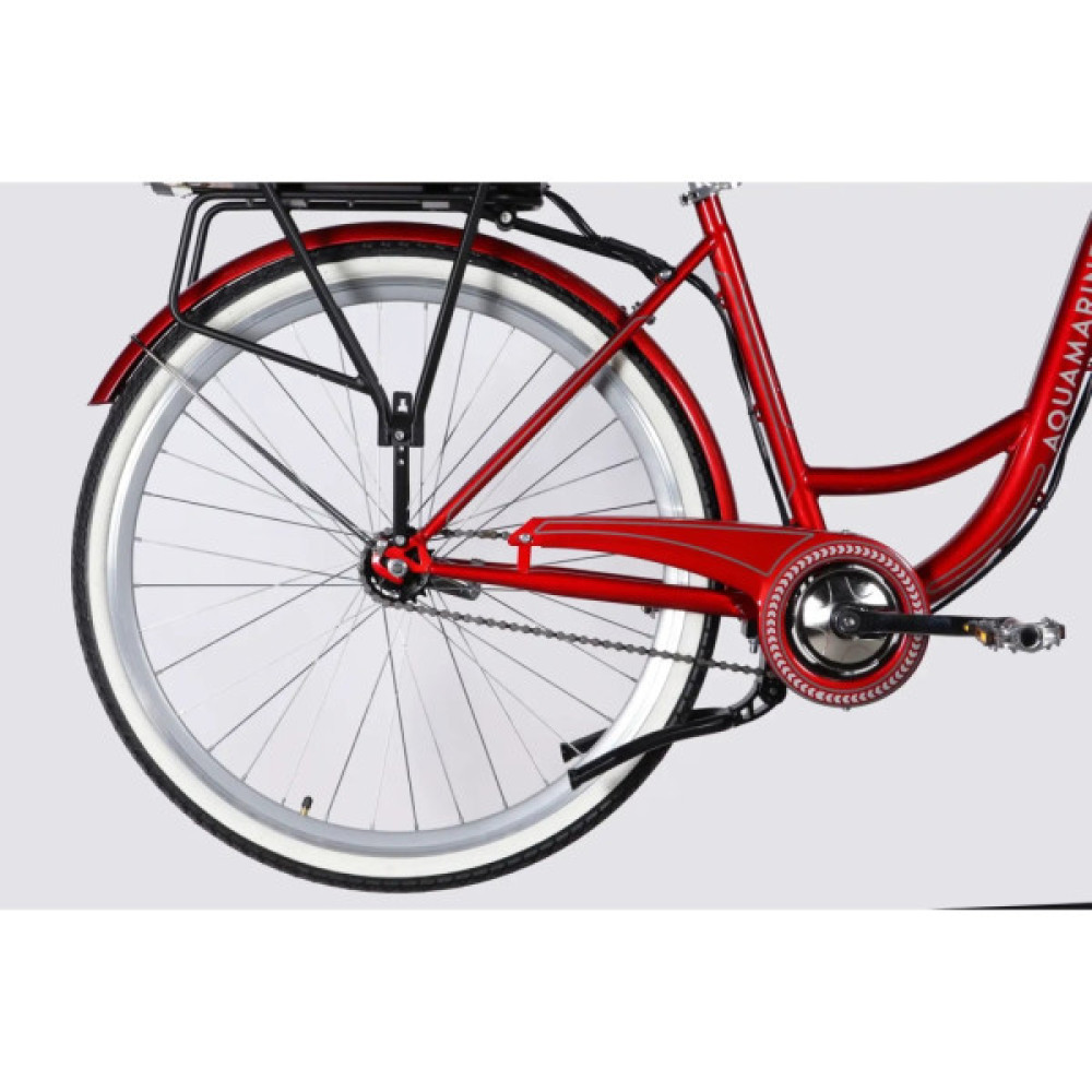 Електровелосипед Dorozhnik 28" eAQUAMARINE BH рама-19" 36B 13А*г 500Вт 2026 бордовий (ELB-D-28-134)