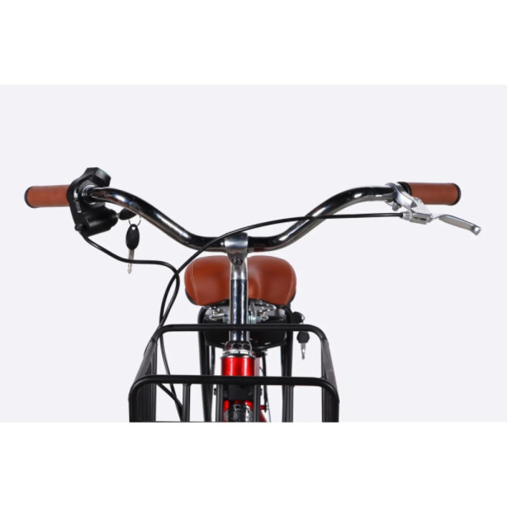 Електровелосипед Dorozhnik 28" eAQUAMARINE BH рама-19" 36B 13А*г 500Вт 2026 бордовий (ELB-D-28-134)