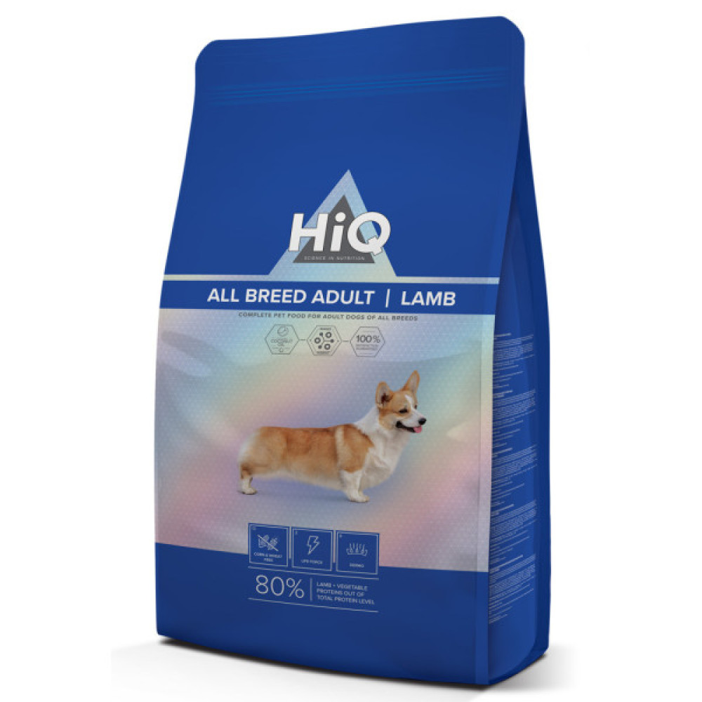Сухий корм для собак HiQ All Breed Adult Lamb 11 кг (HIQ46380)