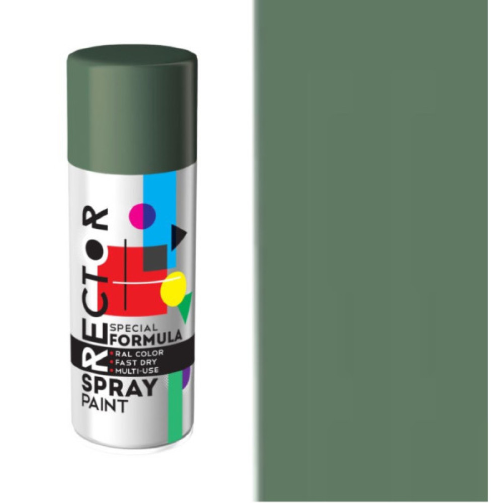 Аерозольна фарба для автомобіля RECTOR універсальна 6006 х.олива мат., в аер. упаковці, 400мл (000023044)