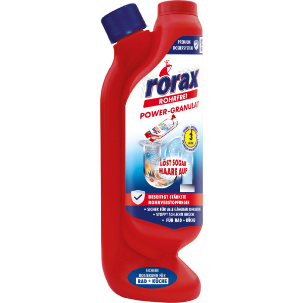 Засіб для прочищення труб Rorax Гранули 600 г (4001499185243/4001499969331)