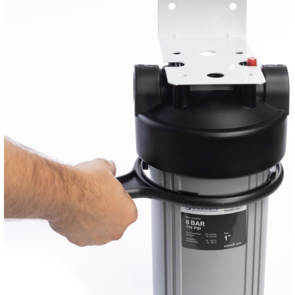 Фільтр магістральний Ecosoft ВВ10, підключення 1", 2 ущільнювальні кільця, без картриджа