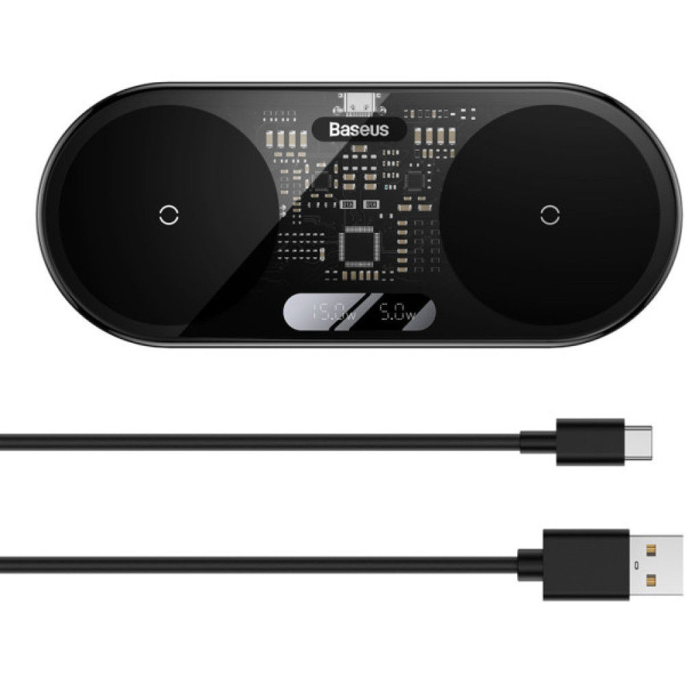 Зарядний пристрій Baseus 20W Digital LED Display (WXSX010101)