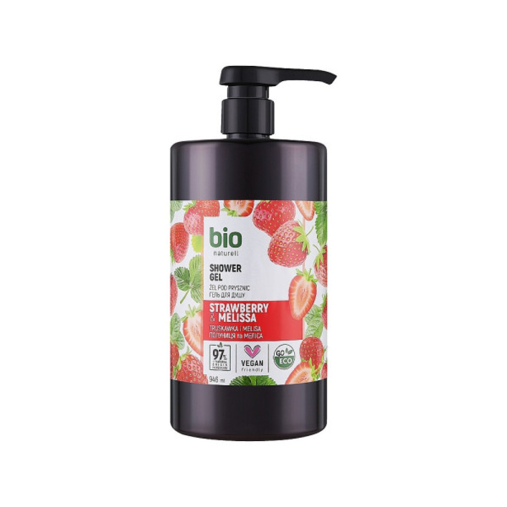 Гель для душу Bio Naturell Strawberry & Melissa 946 мл (4820168434440)