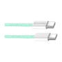 Дата кабель USB-C to USB-C 1.0m 60W 3.0А green ColorWay (CW-CBPDCC061-G) Дата кабель USB-C to USB-C 1.0m 60W 3.0А green ColorWay (CW-CBPDCC061-G)