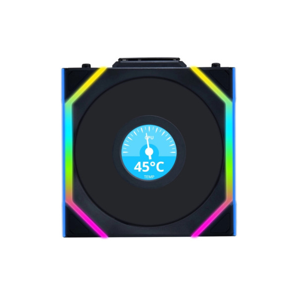 Кулер до корпусу Lian Li Uni Fan SL WIRELESS LCD Reverse, 120-1 (G99.12RSLLCD1W1B.00)