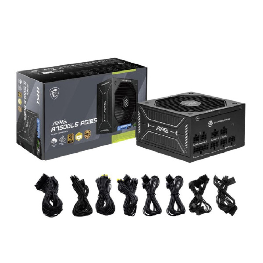 Блок живлення MSI 750W MAG A750GLS PCIE5 (MAG A750GLS PCIE5)