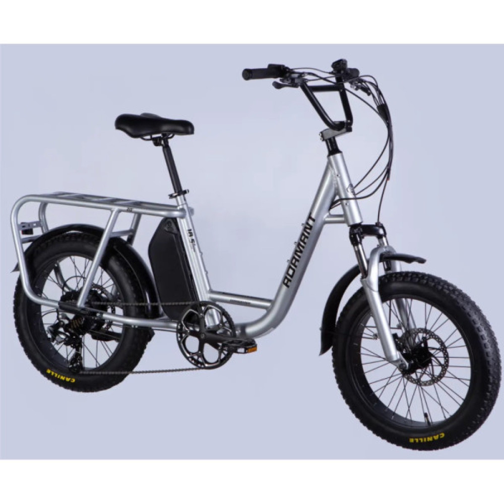 Електровелосипед Dorozhnik 20" ADAMANT DD FR рама-18,5" 8B 17.5А*г 500Вт 2026 срiблястий (ELB-D-20-076)