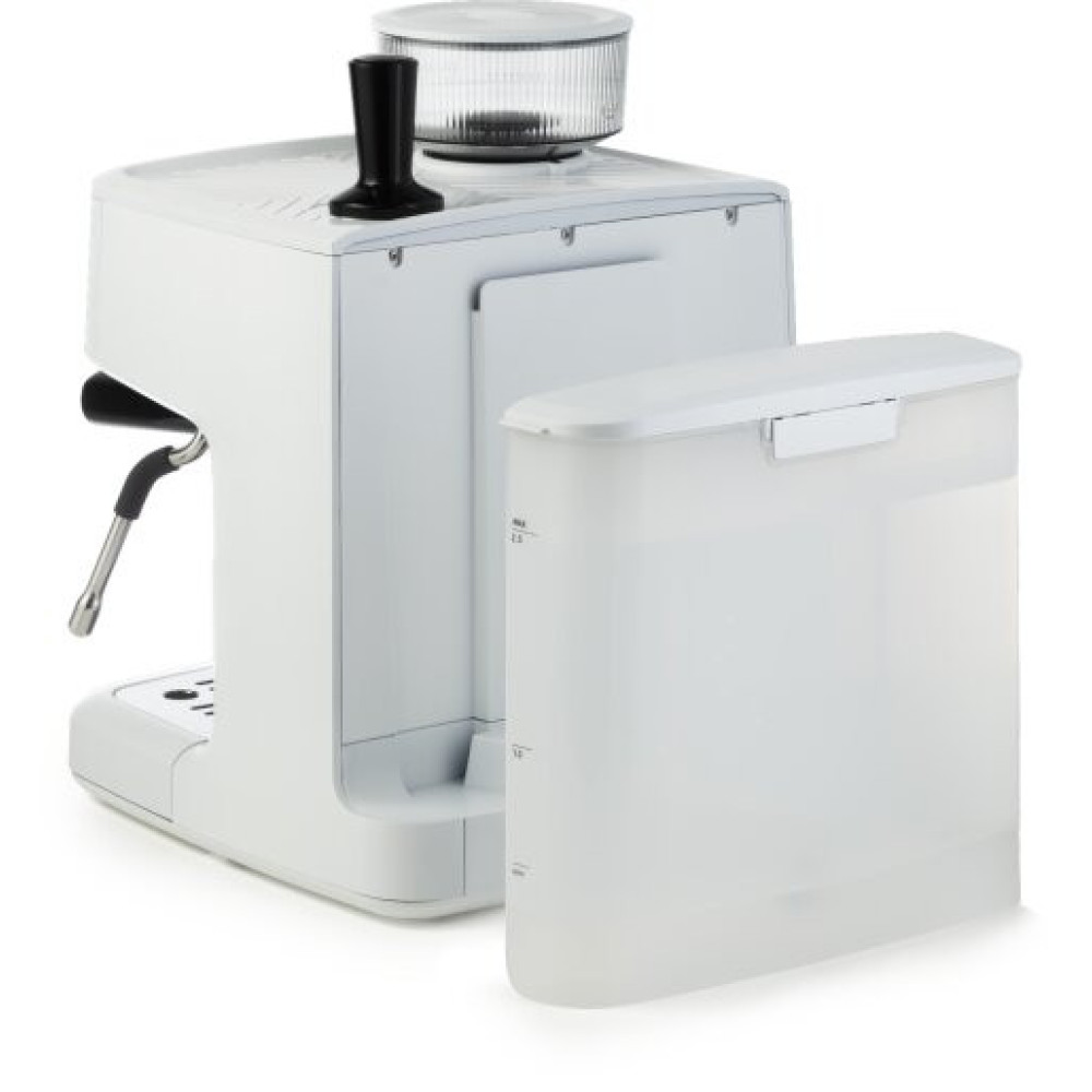 Кавоварка Gorenje ріжкова 2.5л, кавомолка 0,25л, капучинатор, кнопочне керування, білий