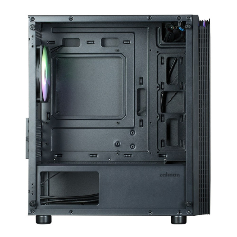 Корпус Zalman T4 Plus без БЖ, 2xUSB3.0, 1xUSB2.0, 1x120мм ARGB, VGA 320мм, LCS ready, TG Side Panel, mATX, чорний