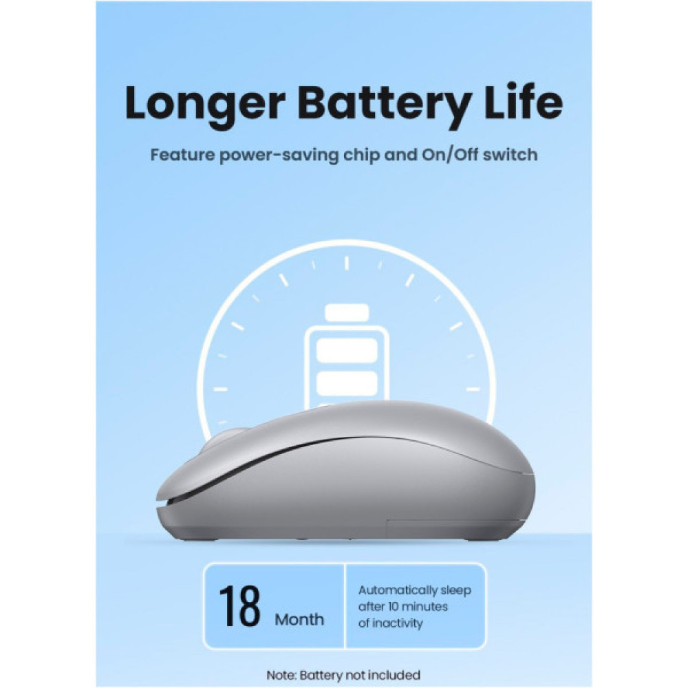 Мишка Ugreen MU105 Wireless Gray (90669)