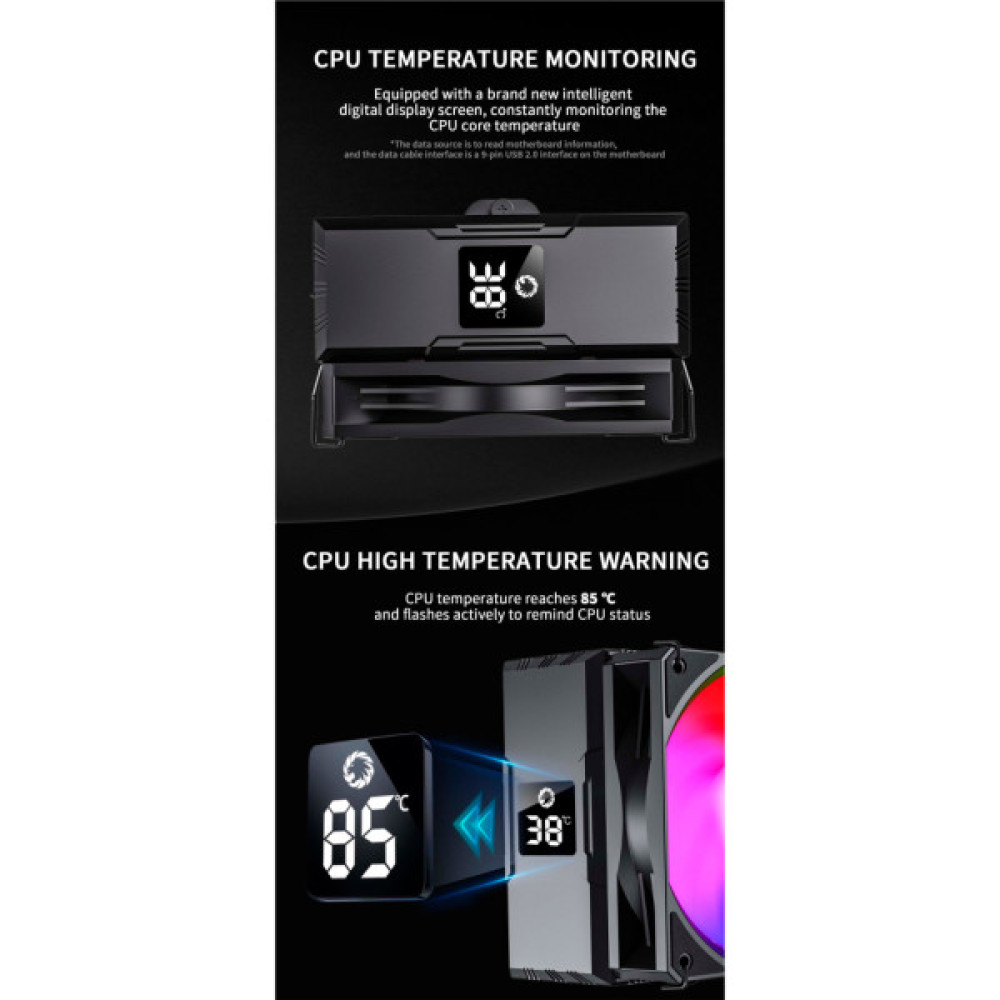 Кулер до процесора Gamemax Sigma 520 Digital BK