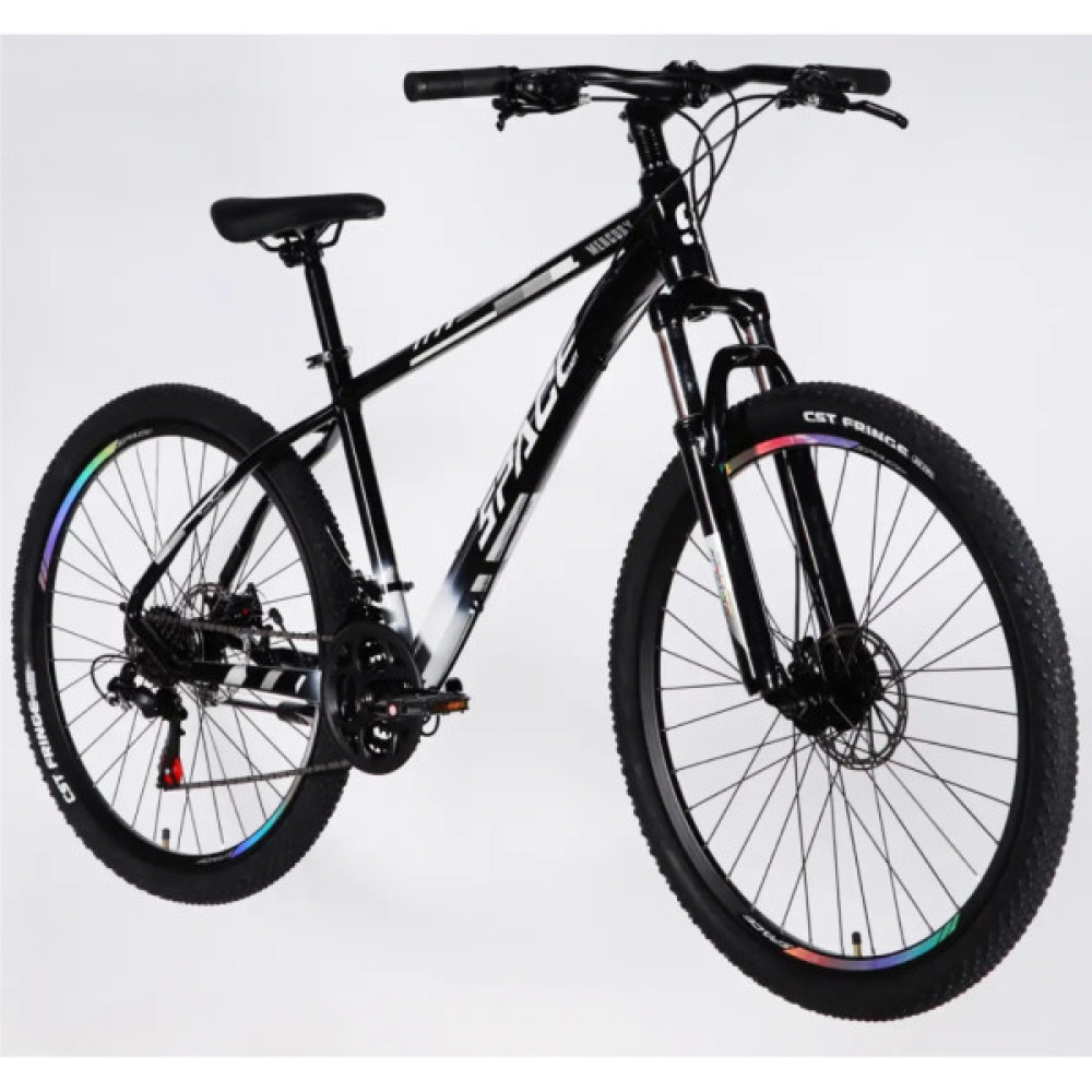 Велосипед Space 27.5" MERCURY DD FR рама-17" AL 2026 чорно-білий (OPS-SP-27.5-075)