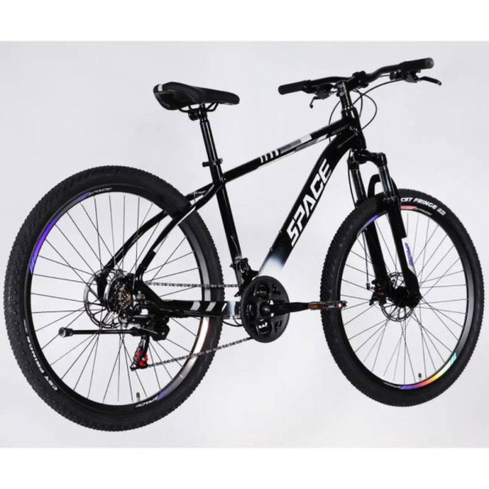 Велосипед Space 27.5" MERCURY DD FR рама-17" AL 2026 чорно-білий (OPS-SP-27.5-075)