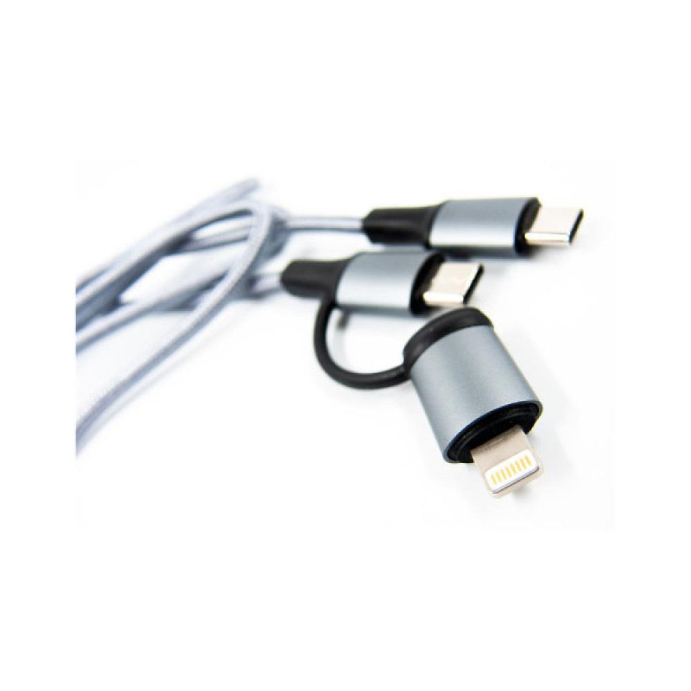 Дата кабель USB-C to USB-C/Lightning 1.0m gray Dengos (NTK-TC-TCL-GREY) Дата кабель USB-C to USB-C/Lightning 1.0m gray Dengos (NTK-TC-TCL-GREY)