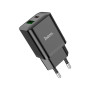 Зарядний пристрій HOCO N28 Founder 1xUSB-C PD20W + 1xUSB QC3.0 Black (6931474783509)