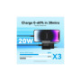 Зарядний пристрій Vention 1xUSB-C PD20W + cable USB-C to Lightning black (G17B0-EU)