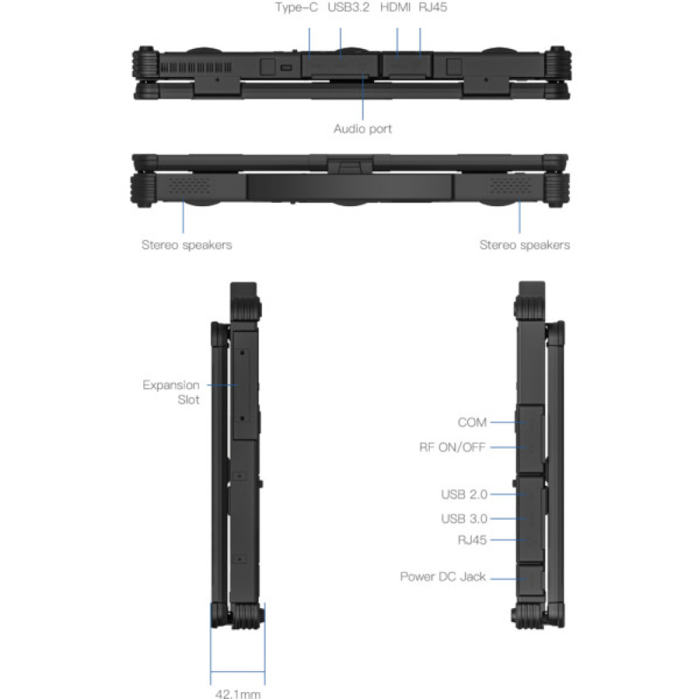Ноутбук Vinga Scout X14A (X14A-1255321024BWP)