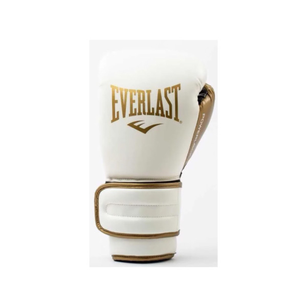 Боксерські рукавички Everlast PowerLock Boxing Training Gloves P00003049 білий, золотий 12 унцій (009283620110)
